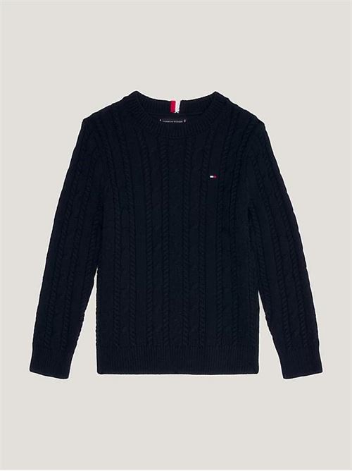 ESSENTIAL CABLE SWEATER TOMMY HILFIGER | KB0KB08512T/DW5